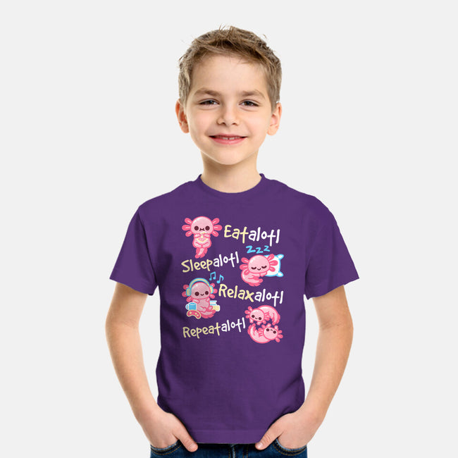 Axolotl Simple Life-Youth-Basic-Tee-NemiMakeit