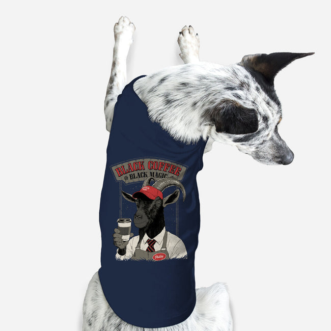 Black Coffee Barista-Dog-Basic-Pet Tank-Hafaell