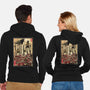 The King Of Monsters In Maria's Wall-Unisex-Zip-Up-Sweatshirt-DrMonekers