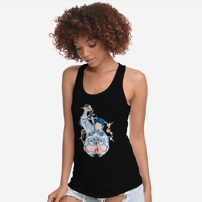 Yuta Okkotsu-Womens-Racerback-Tank-Afire