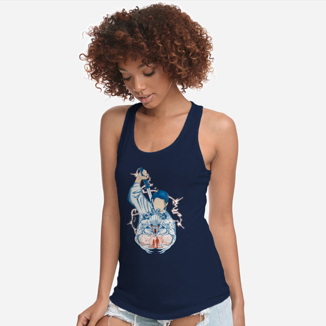 Yuta Okkotsu-Womens-Racerback-Tank-Afire