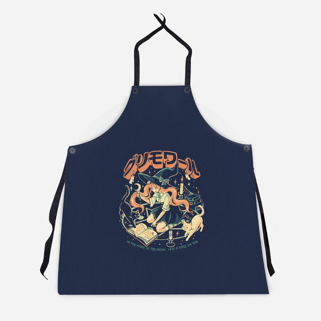 Moon Witch-Unisex-Kitchen-Apron-eduely