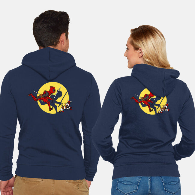 The Adventures Of Deadpool-Unisex-Zip-Up-Sweatshirt-drbutler