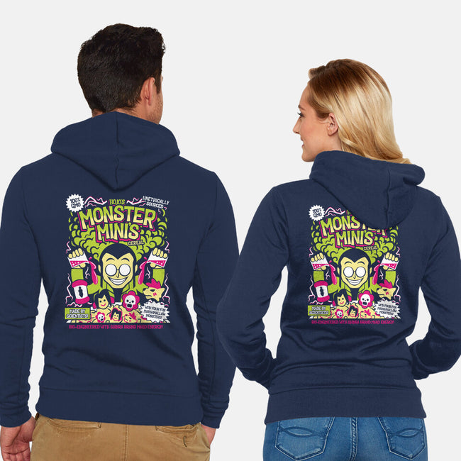 Monster Minis-Unisex-Zip-Up-Sweatshirt-Aarons Art Room