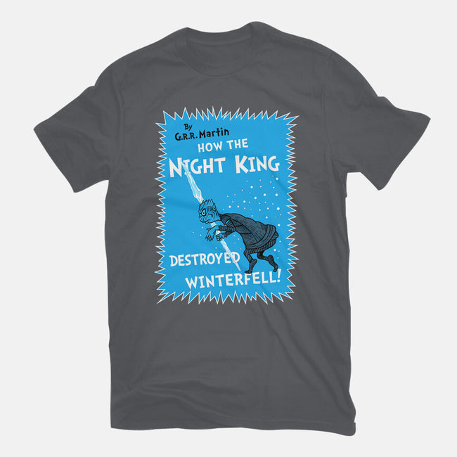 How The Night King-Mens-Basic-Tee-demonigote