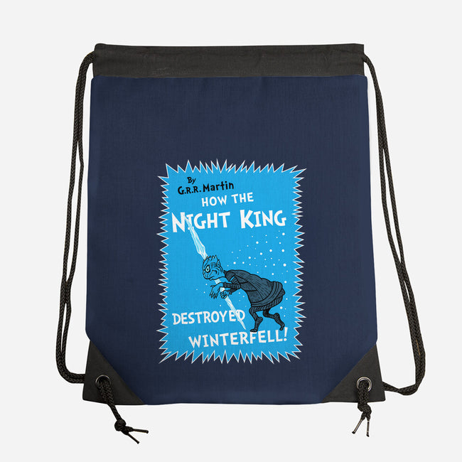 How The Night King-None-Drawstring-Bag-demonigote