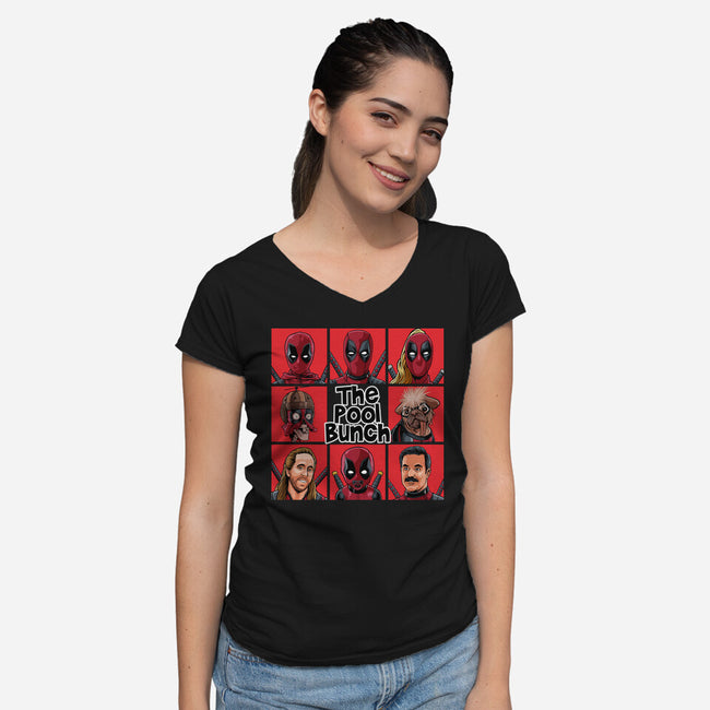 The Pool Bunch-Womens-V-Neck-Tee-svthyp