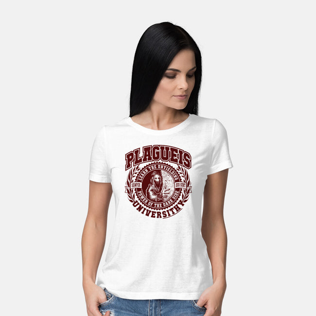 Plagueis Universithy-Womens-Basic-Tee-Wheels