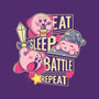 Eat Sleep Battle Repeat-None-Memory Foam-Bath Mat-Xentee