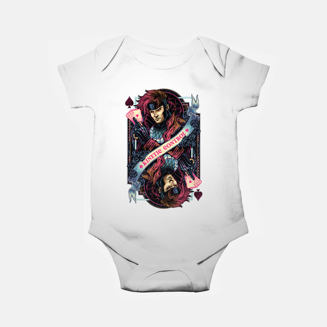 Kinetic Control Card-Baby-Basic-Onesie-glitchygorilla