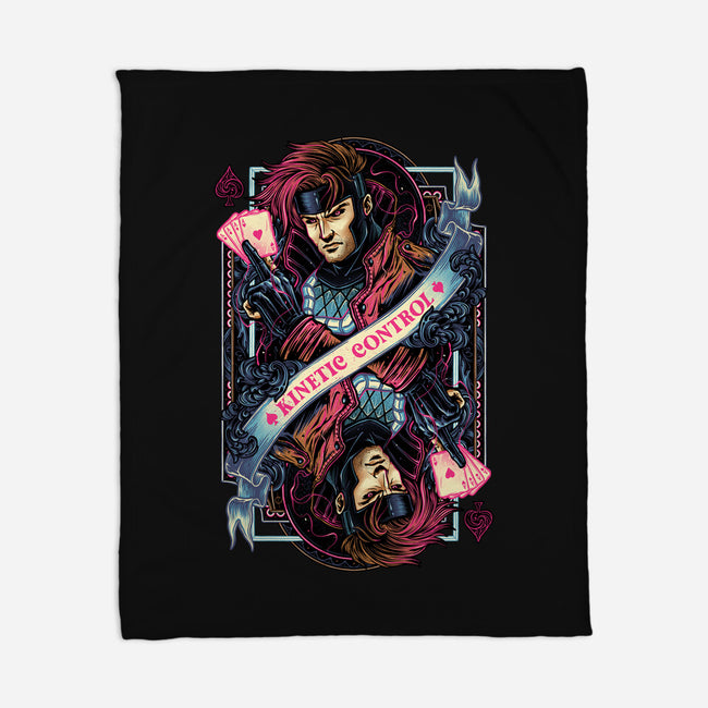 Kinetic Control Card-None-Fleece-Blanket-glitchygorilla