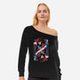 Kinetic Control Card-Womens-Off Shoulder-Sweatshirt-glitchygorilla