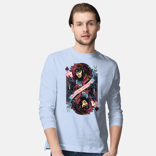 Kinetic Control Card-Mens-Long Sleeved-Tee-glitchygorilla