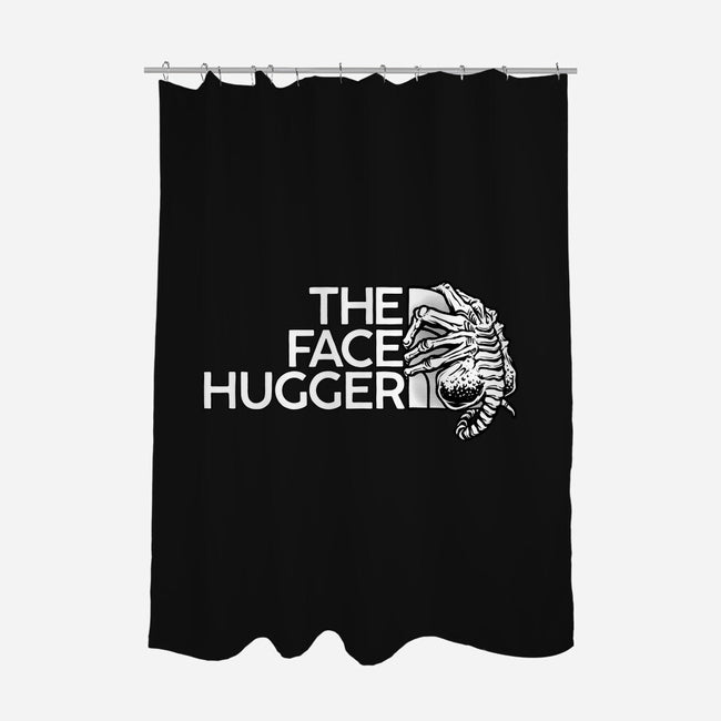 The Face Hugger-None-Polyester-Shower Curtain-glitchygorilla