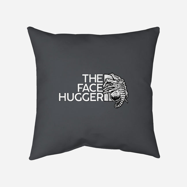 The Face Hugger-None-Removable Cover-Throw Pillow-glitchygorilla