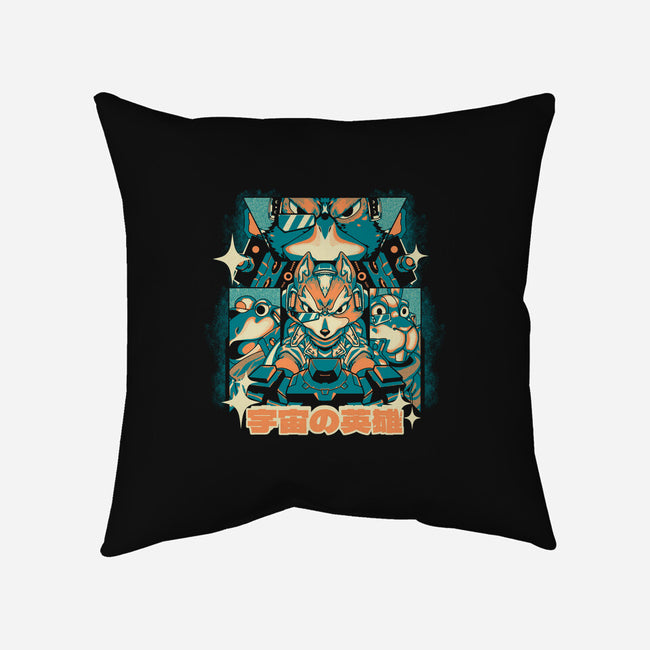 Galaxy Heroes-None-Removable Cover-Throw Pillow-1Wing