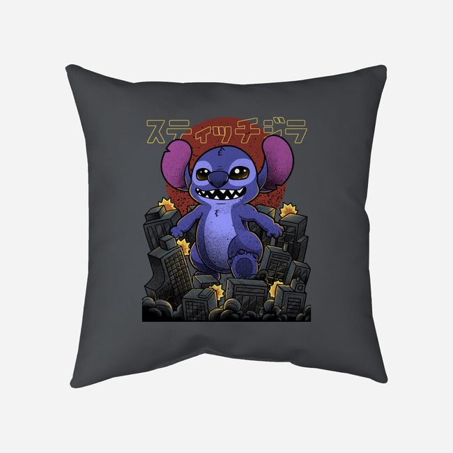 Stitchzilla-None-Non-Removable Cover w Insert-Throw Pillow-Astrobot Invention