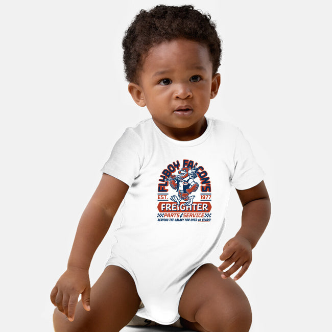 Flyboy Falcon-Baby-Basic-Onesie-Wheels