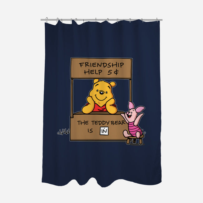 Friendship Help-None-Polyester-Shower Curtain-Barbadifuoco