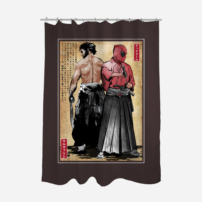 Mutant Samurai-None-Polyester-Shower Curtain-DrMonekers