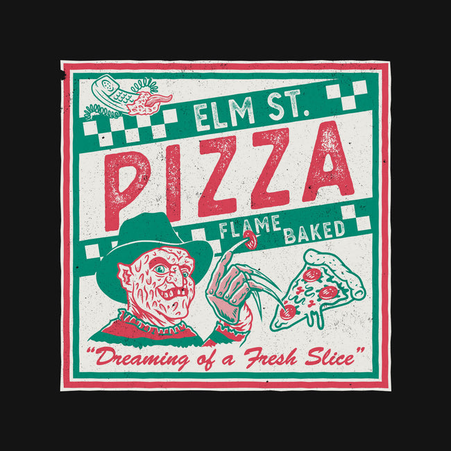 Elm St Pizza-Womens-Fitted-Tee-Nemons