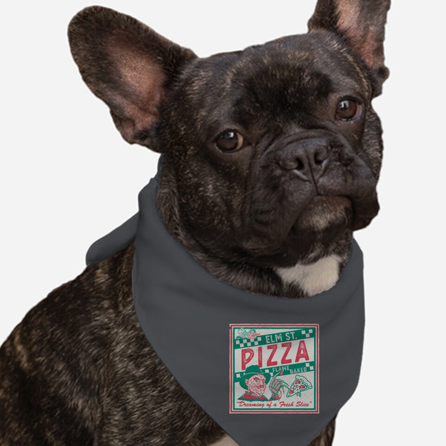 Elm St Pizza-Dog-Bandana-Pet Collar-Nemons