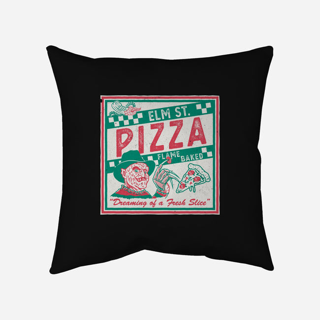 Elm St Pizza-None-Removable Cover-Throw Pillow-Nemons