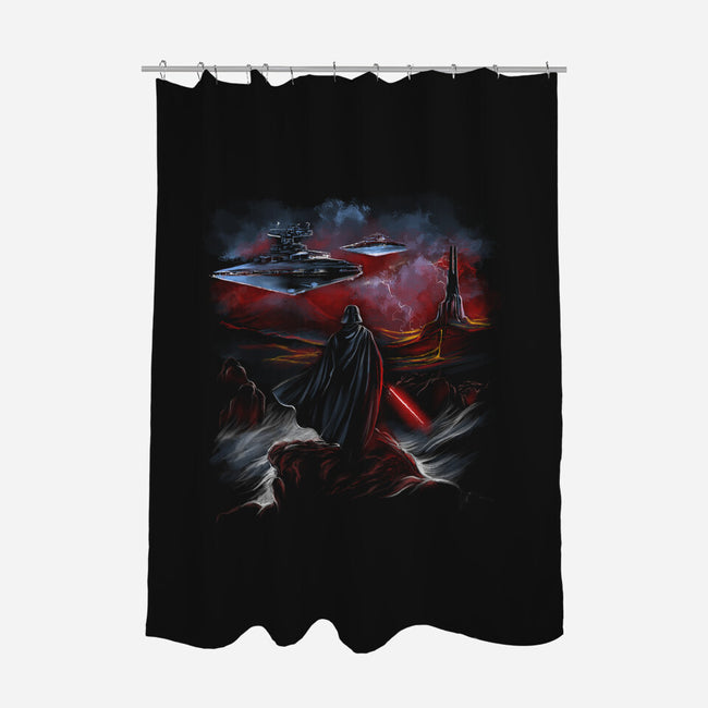 Wanderer Of The Dark Side-None-Polyester-Shower Curtain-zascanauta