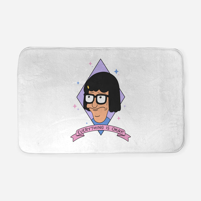 Everything Is Okay Face-None-Memory Foam-Bath Mat-Alexhefe