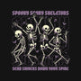 Spooky Skeletons Dance-None-Removable Cover w Insert-Throw Pillow-Studio Mootant