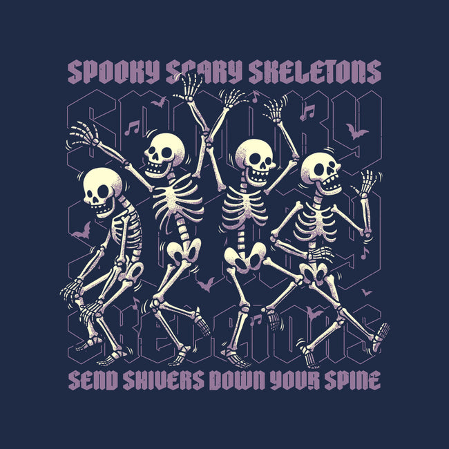 Spooky Skeletons Dance-None-Memory Foam-Bath Mat-Studio Mootant