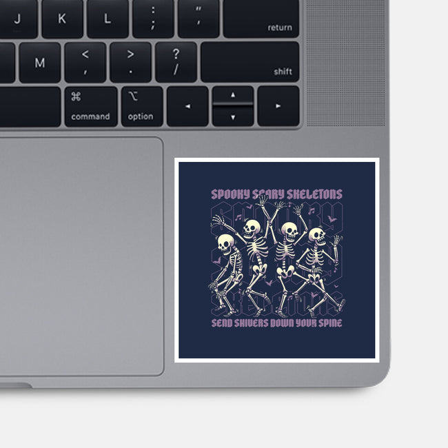 Spooky Skeletons Dance-None-Glossy-Sticker-Studio Mootant