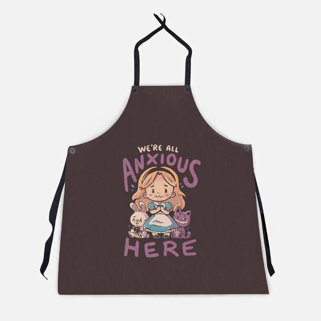 All Anxious Here-Unisex-Kitchen-Apron-eduely