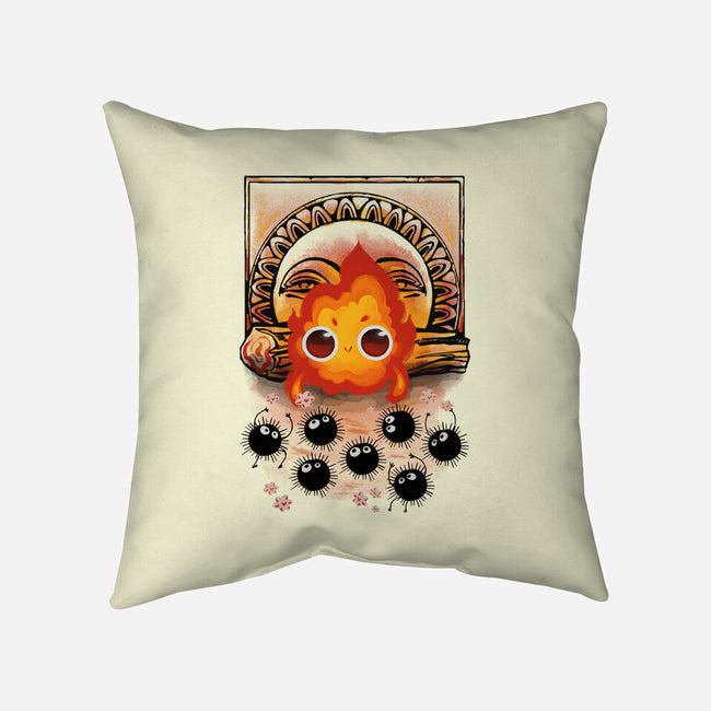 Angry Little Demon-None-Removable Cover-Throw Pillow-ricolaa