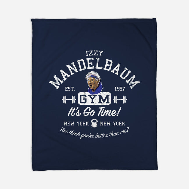 Izzy Mandelbaum Gym-None-Fleece-Blanket-AlemaArt