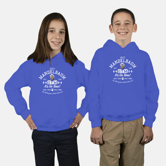 Izzy Mandelbaum Gym-Youth-Pullover-Sweatshirt-AlemaArt