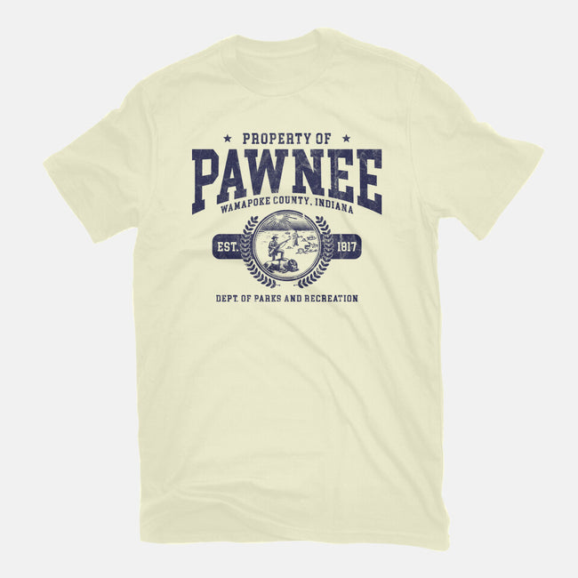 Property Of Pawnee-Mens-Basic-Tee-ACraigL