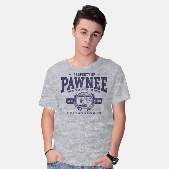 Property Of Pawnee-Mens-Basic-Tee-ACraigL