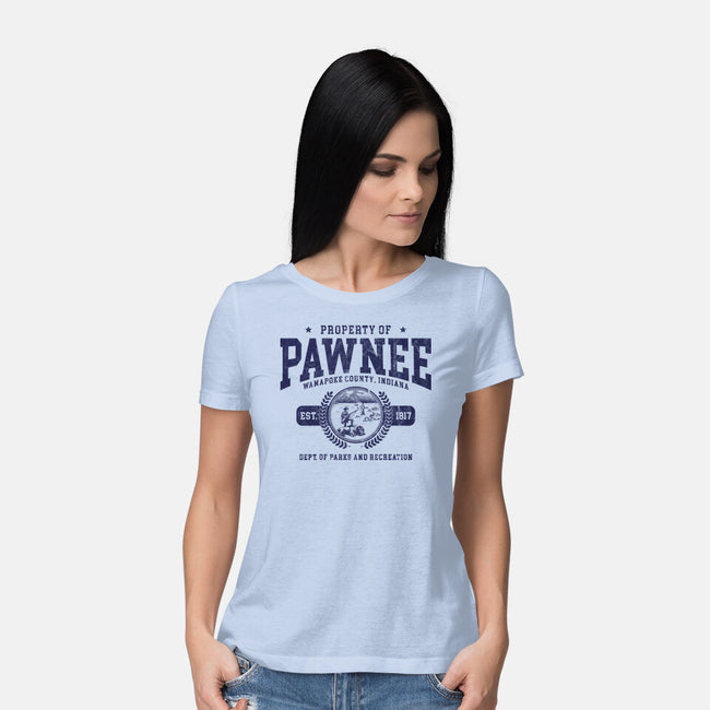 Property Of Pawnee-Womens-Basic-Tee-ACraigL