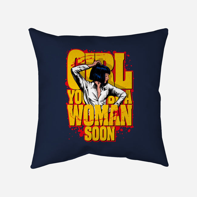 Pulp Girl-None-Removable Cover-Throw Pillow-CappO