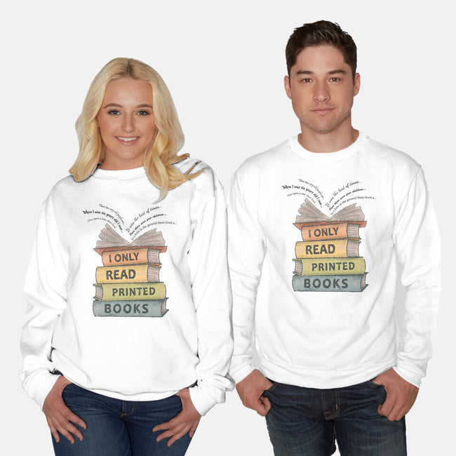 Vintage Reader-Unisex-Crew Neck-Sweatshirt-NMdesign