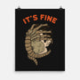 It's Fine-None-Matte-Poster-Melonseta