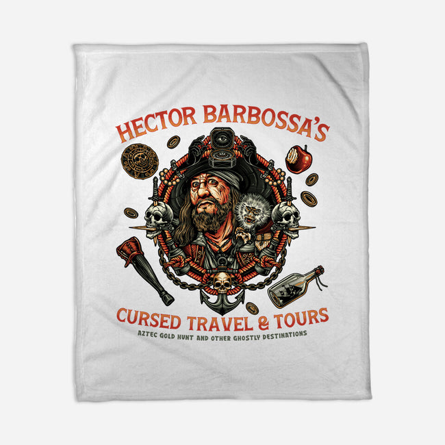 Cursed Travel And Tours-None-Fleece-Blanket-glitchygorilla