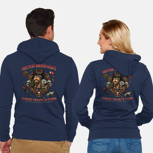 Cursed Travel And Tours-Unisex-Zip-Up-Sweatshirt-glitchygorilla