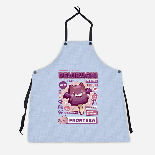 Deviruchi Ice Cream-Unisex-Kitchen-Apron-LAGELANTEE