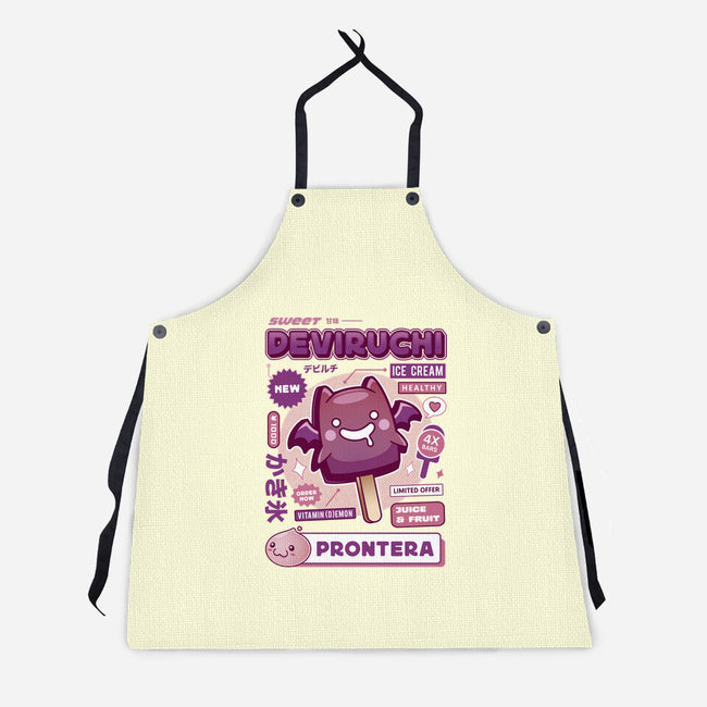 Deviruchi Ice Cream-Unisex-Kitchen-Apron-LAGELANTEE