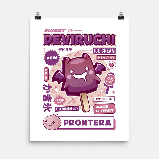 Deviruchi Ice Cream-None-Matte-Poster-LAGELANTEE