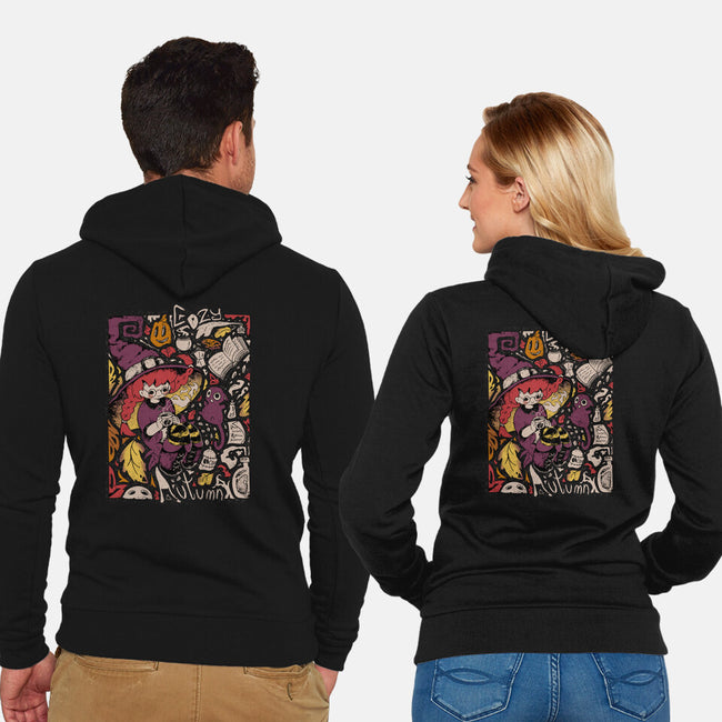 Cozy Autumn-Unisex-Zip-Up-Sweatshirt-Ewel