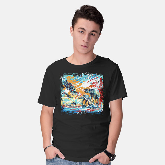 Hoth Painting-Mens-Basic-Tee-zascanauta