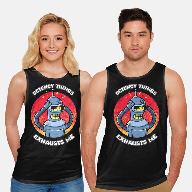 Sciency Things Exhausts Me-Unisex-Basic-Tank-grevalra